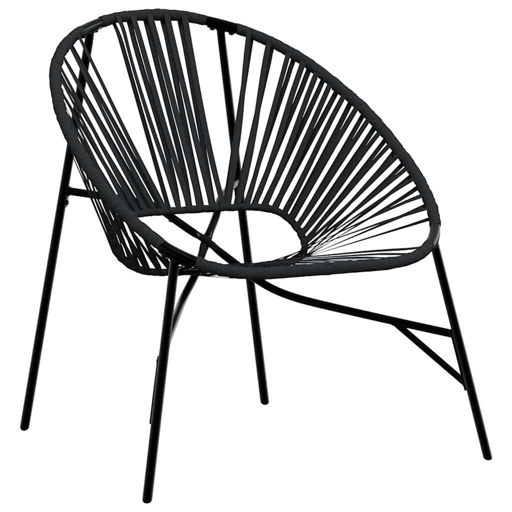 Set tuinstoelen 3-delig poly rattan zwart is nu te koop bij PeponiXL, paradijselijk wonen!