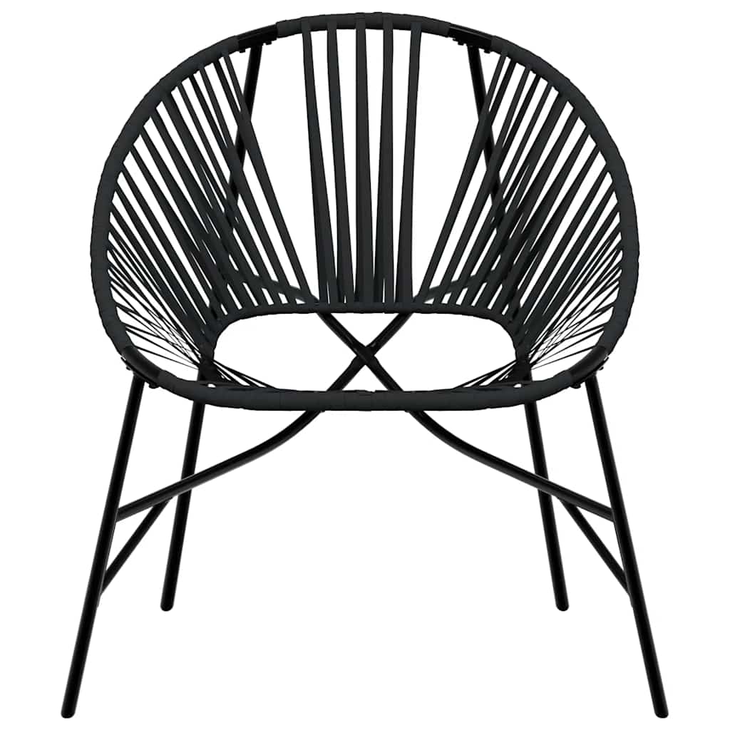 Set tuinstoelen 3-delig poly rattan zwart is nu te koop bij PeponiXL, paradijselijk wonen!