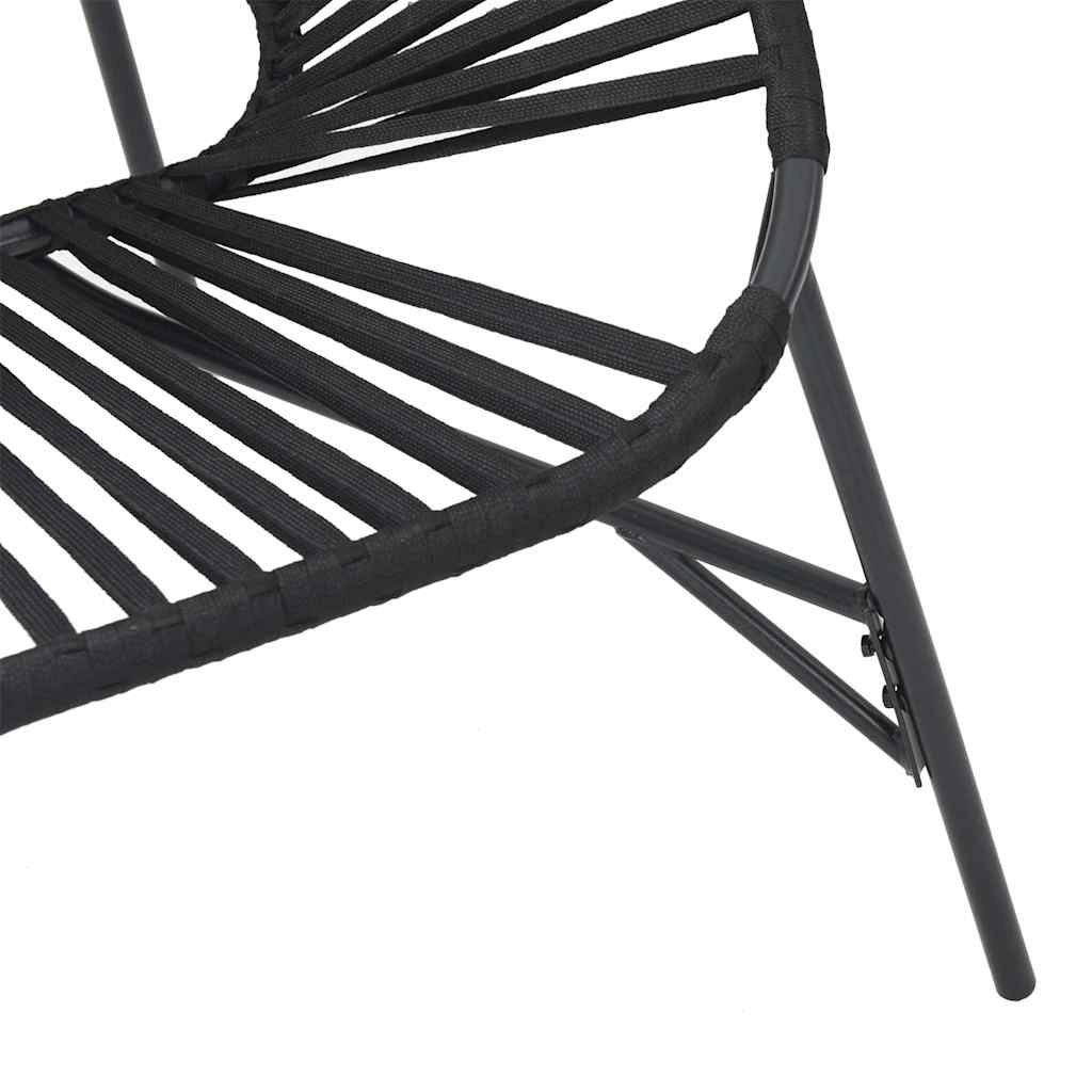 Set tuinstoelen 3-delig poly rattan zwart is nu te koop bij PeponiXL, paradijselijk wonen!