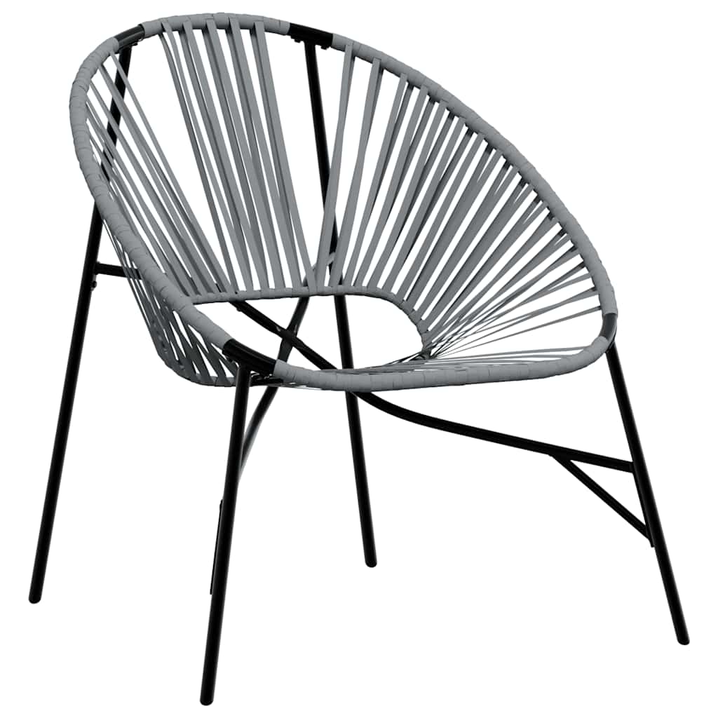 Set tuinstoelen 3-delig poly rattan zwart en lichtgrijs is nu te koop bij PeponiXL, paradijselijk wonen!