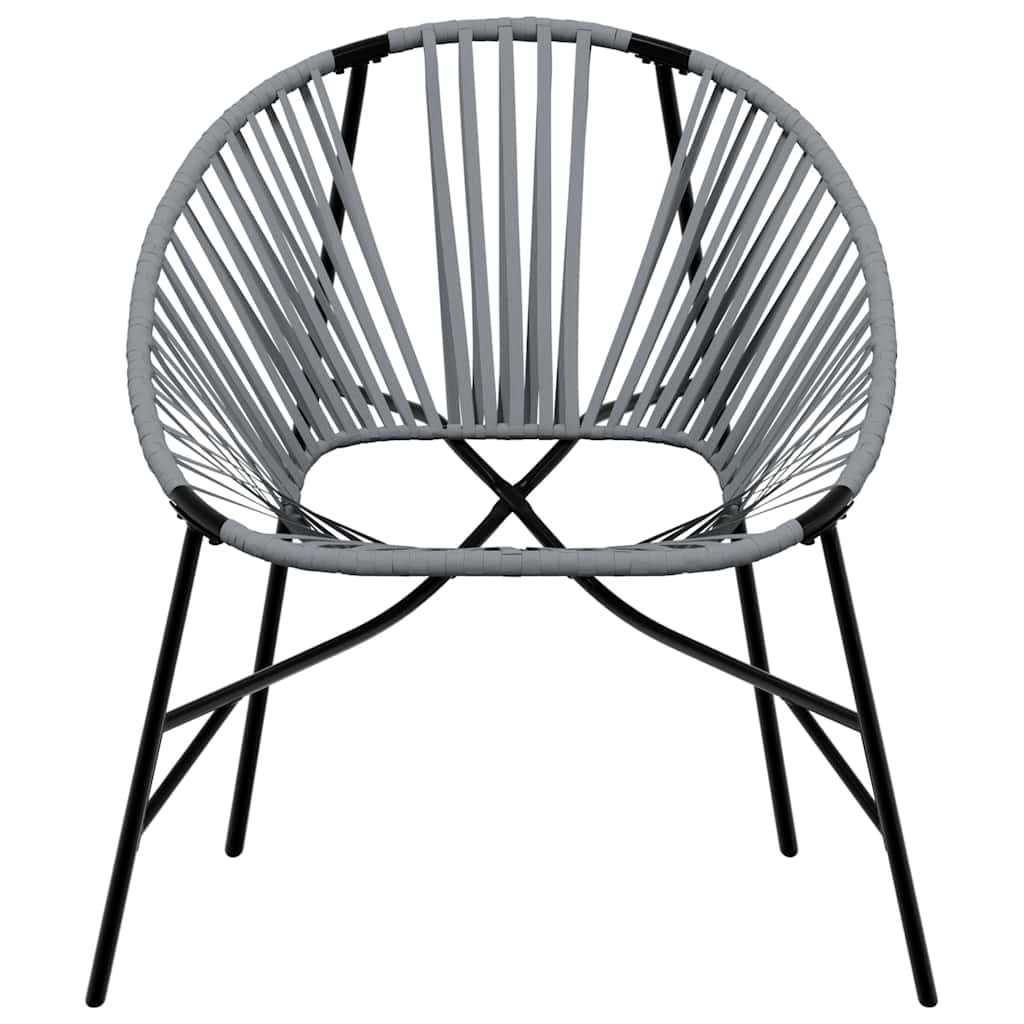 Set tuinstoelen 3-delig poly rattan zwart en lichtgrijs is nu te koop bij PeponiXL, paradijselijk wonen!
