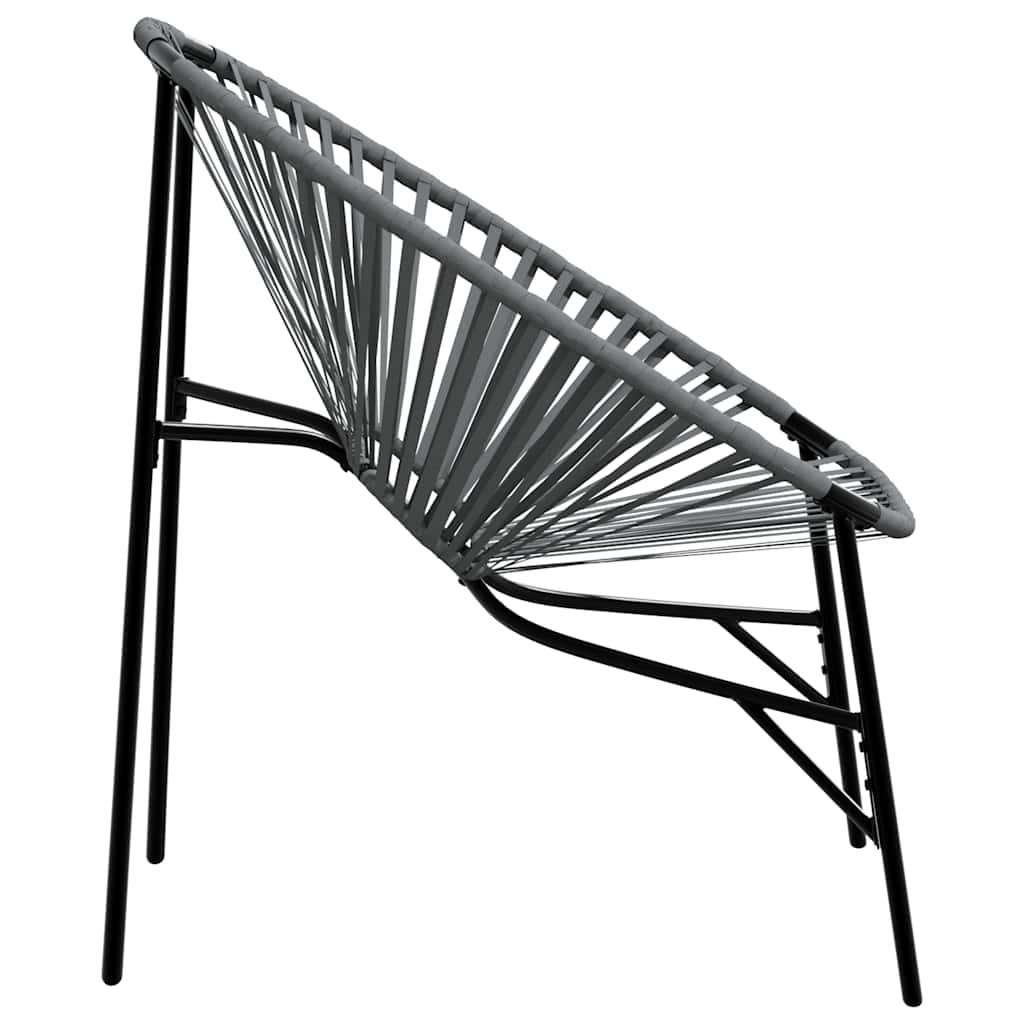 Set tuinstoelen 3-delig poly rattan zwart en lichtgrijs is nu te koop bij PeponiXL, paradijselijk wonen!