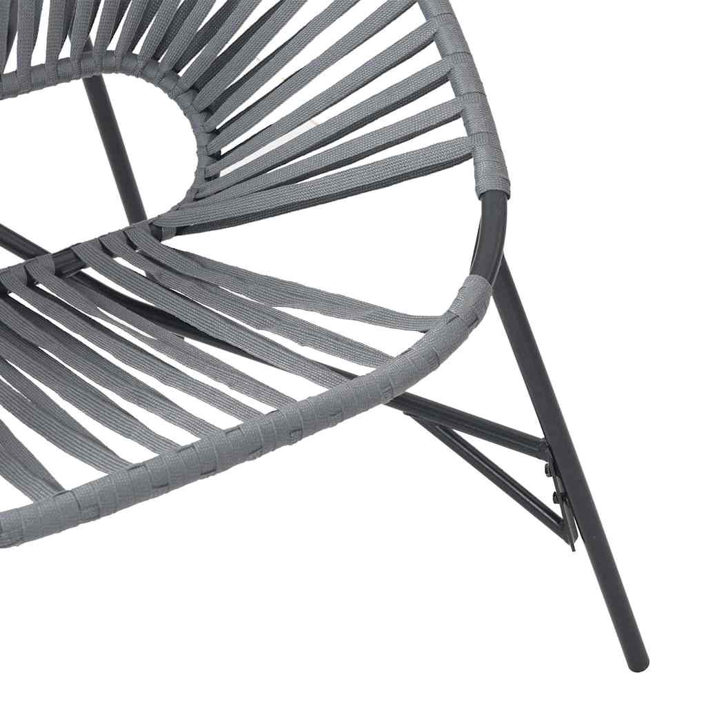 Set tuinstoelen 3-delig poly rattan zwart en lichtgrijs is nu te koop bij PeponiXL, paradijselijk wonen!