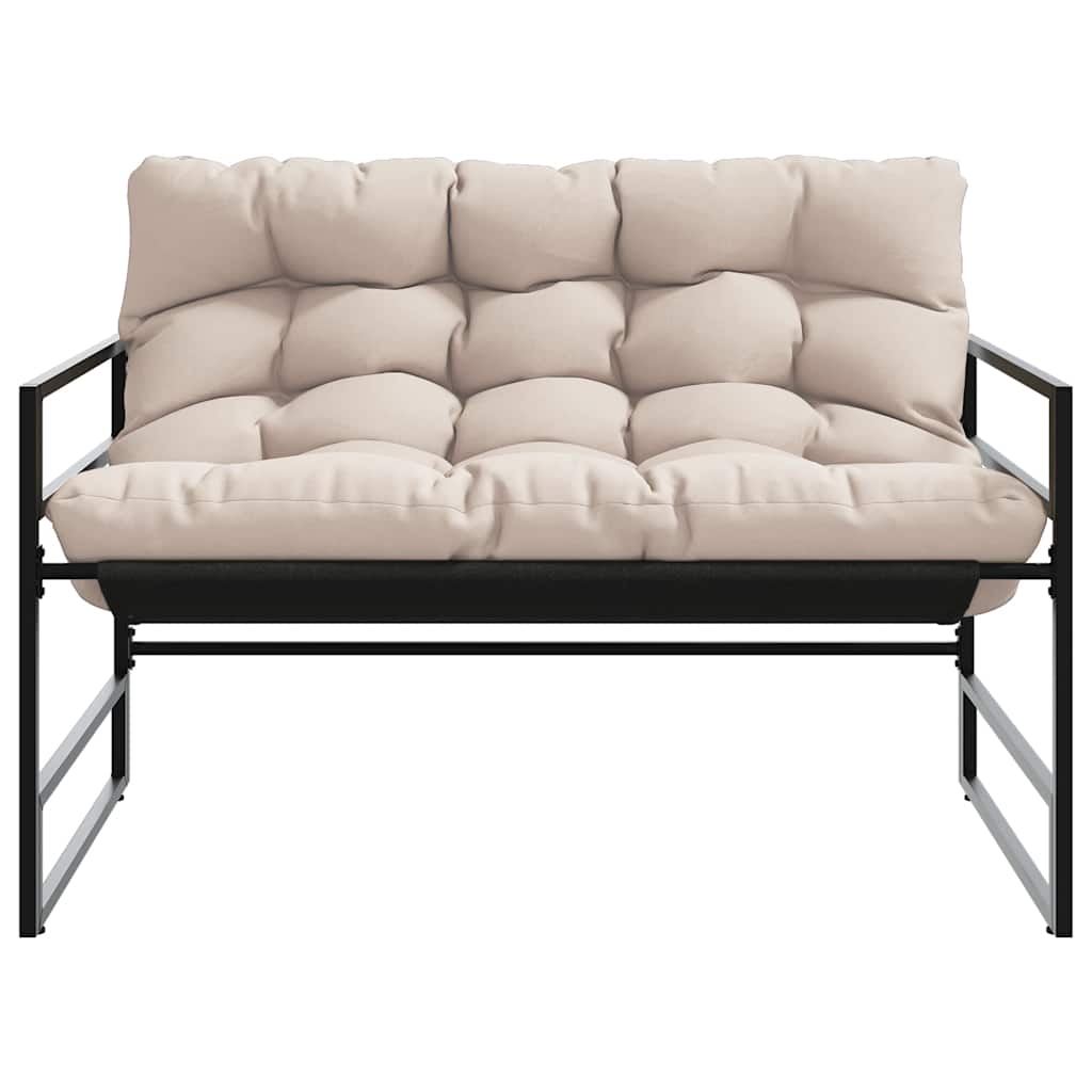 Tuinbank met kussen 113 m staal taupe is nu te koop bij PeponiXL, paradijselijk wonen!