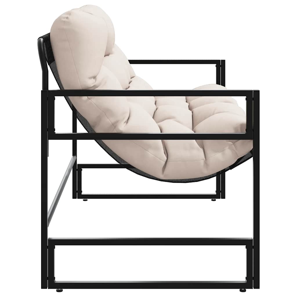 Tuinbank met kussen 113 m staal taupe is nu te koop bij PeponiXL, paradijselijk wonen!
