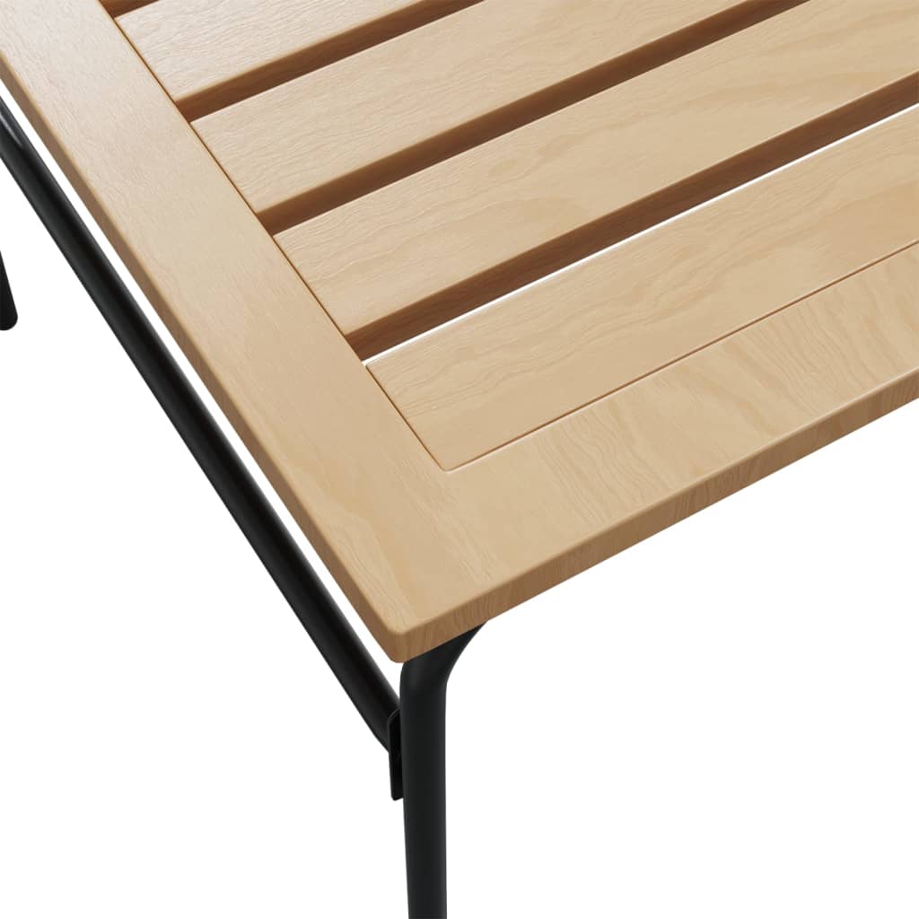 2-delige Tuintafeltjesset staal bruin en zwart is nu te koop bij PeponiXL, paradijselijk wonen!