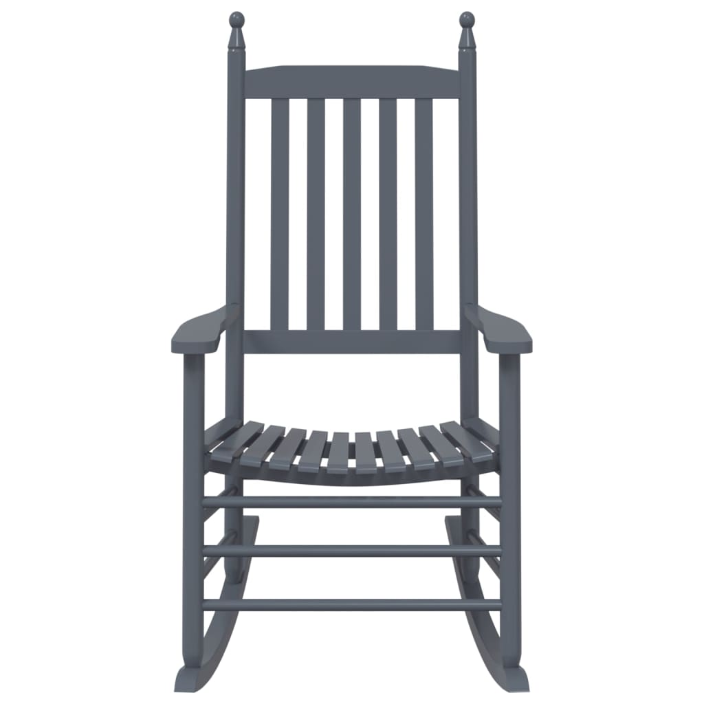 Schommelstoelen met gebogen zitting 2 st populierenhout grijs is nu te koop bij PeponiXL, paradijselijk wonen!