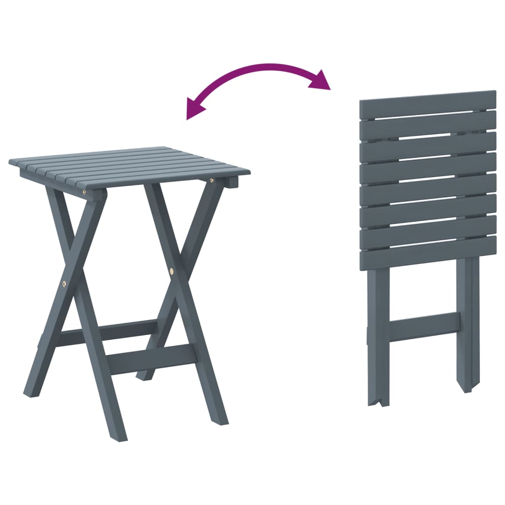 Schommelstoelen 2 st met inklapbare tafel populierenhout grijs is nu te koop bij PeponiXL, paradijselijk wonen!