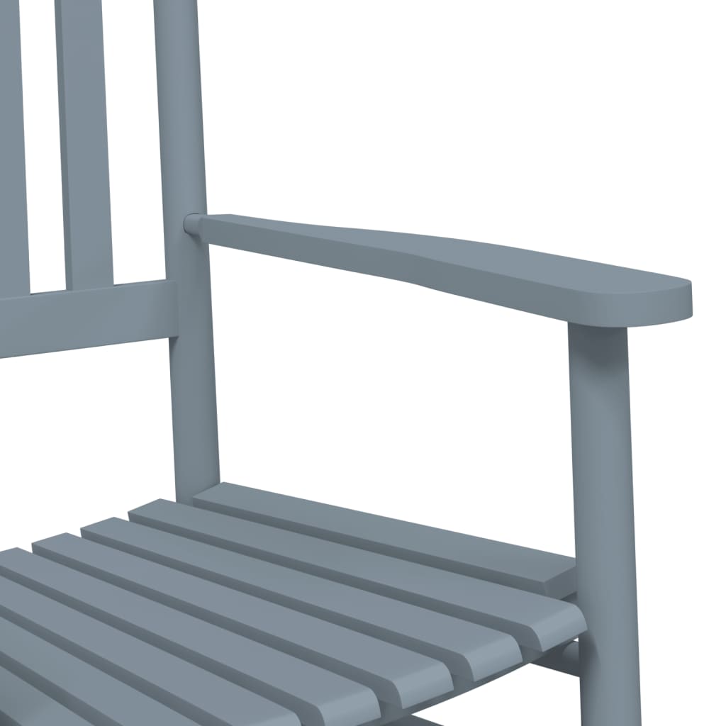 Schommelstoelen 2 st met inklapbare tafel populierenhout grijs is nu te koop bij PeponiXL, paradijselijk wonen!