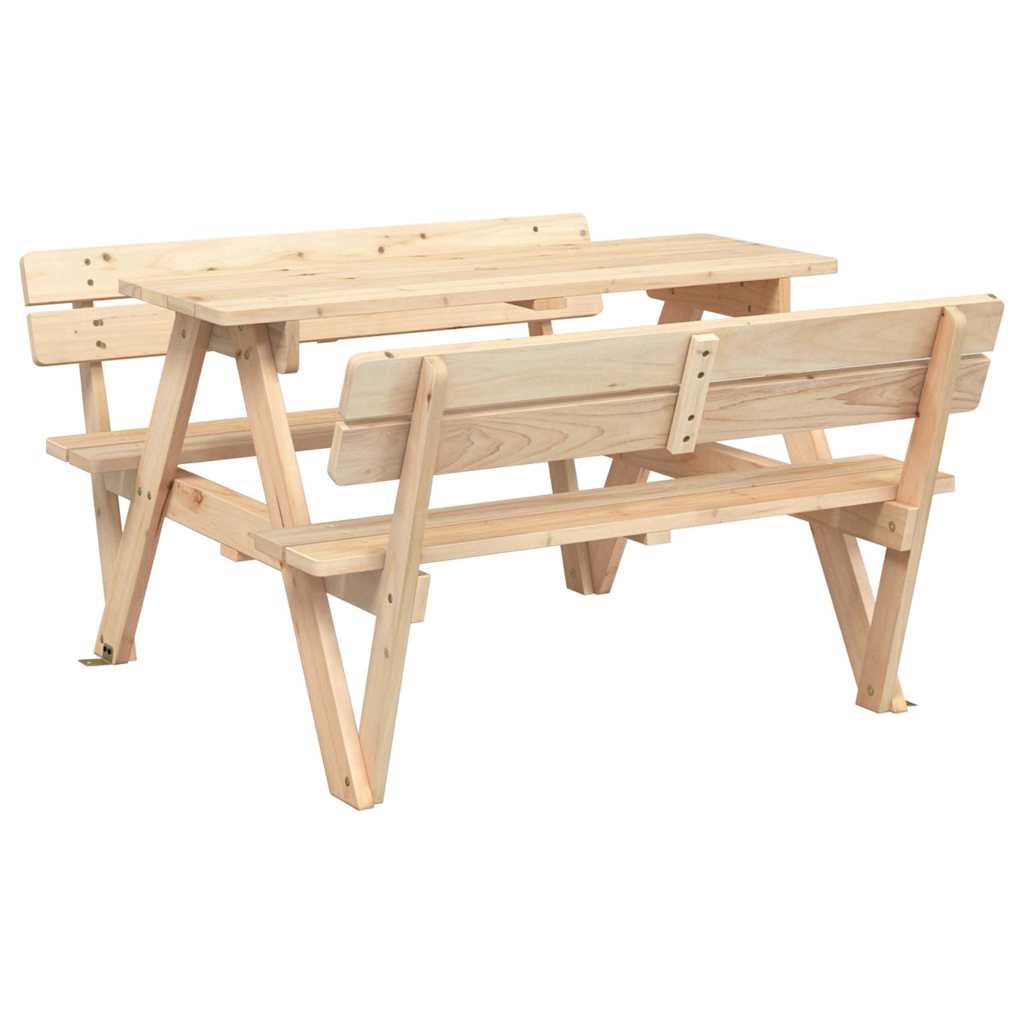 Picknicktafel voor 4 kinderen met parasol massief vurenhout is nu te koop bij PeponiXL, paradijselijk wonen!
