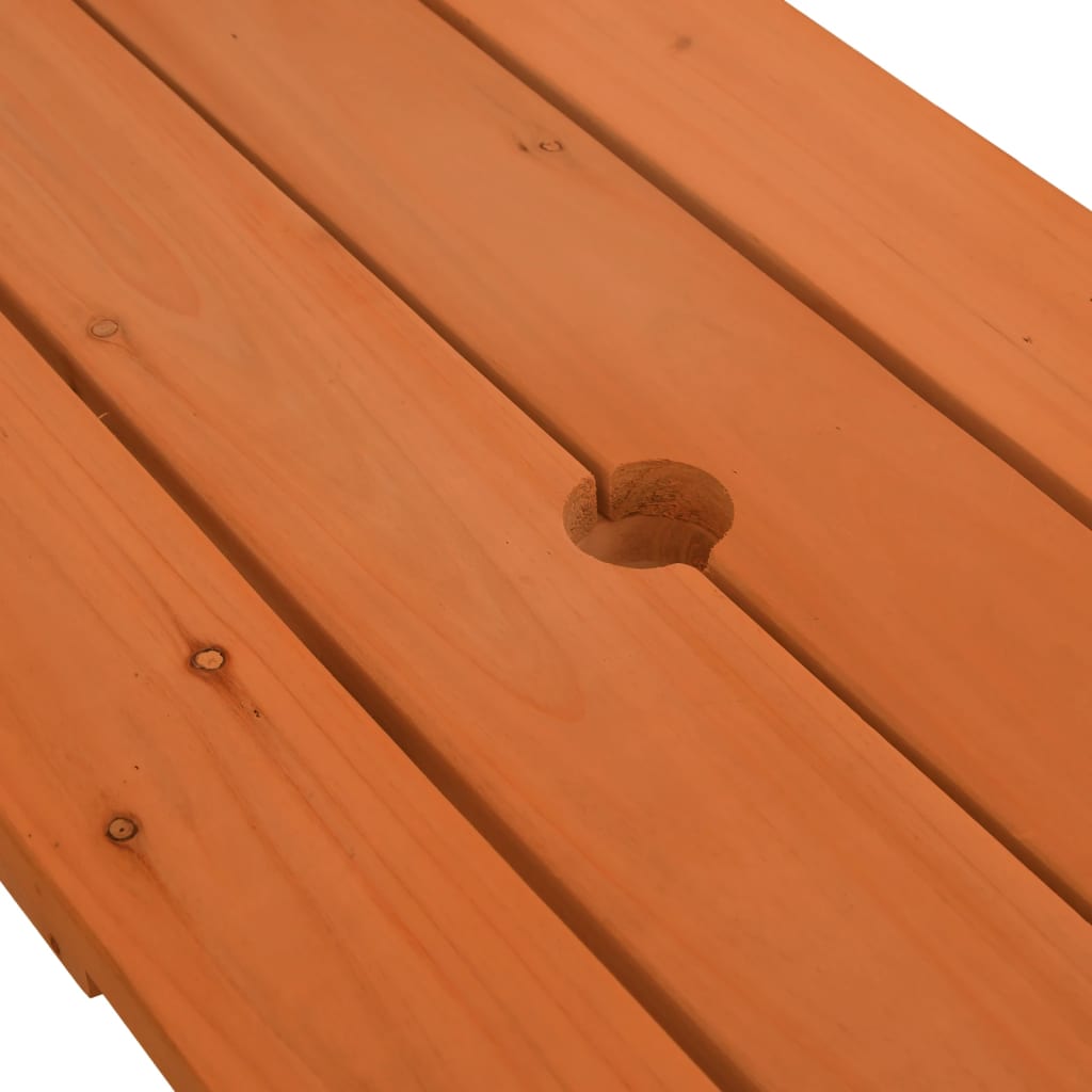Picknicktafel voor 4 kinderen met parasol massief vurenhout is nu te koop bij PeponiXL, paradijselijk wonen!