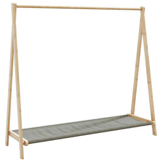 Kledingrek met schappen 106x34x102 cm bamboe is nu te koop bij PeponiXL, paradijselijk wonen!