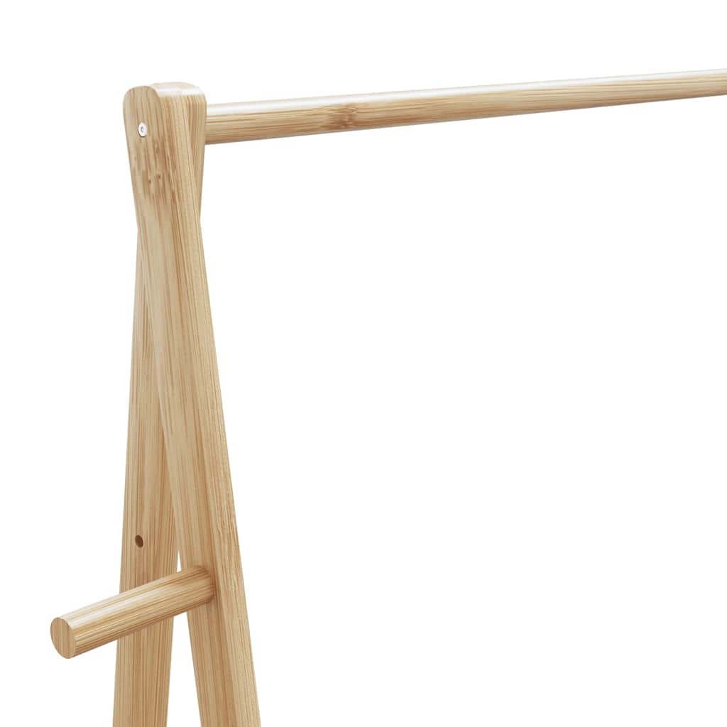 Kledingrek met schappen 96x45,5x150,5 cm bamboe is nu te koop bij PeponiXL, paradijselijk wonen!