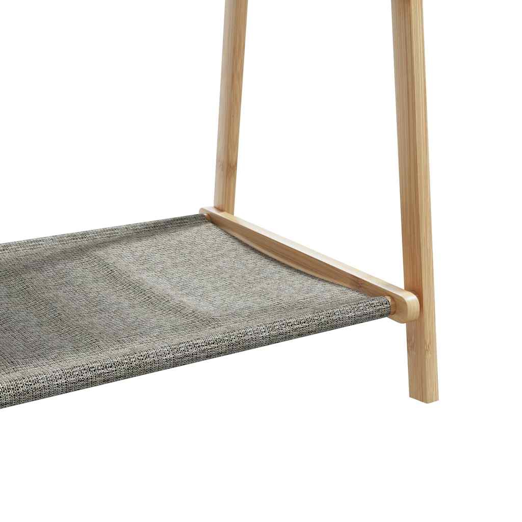 Kledingrek met schappen 96x45,5x150,5 cm bamboe is nu te koop bij PeponiXL, paradijselijk wonen!