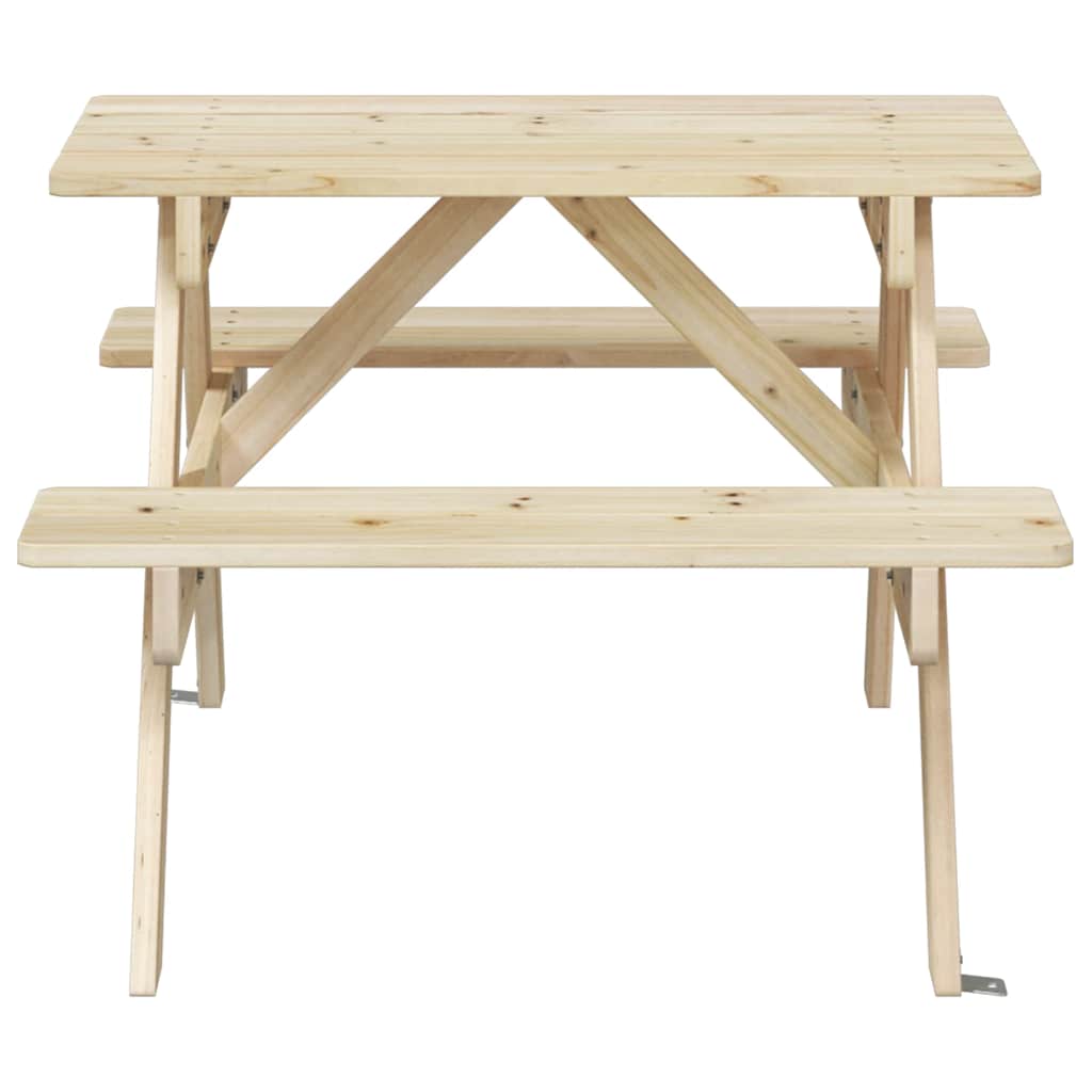 Picknicktafel voor 4 kinderen met parasolgat massief vurenhout is nu te koop bij PeponiXL, paradijselijk wonen!
