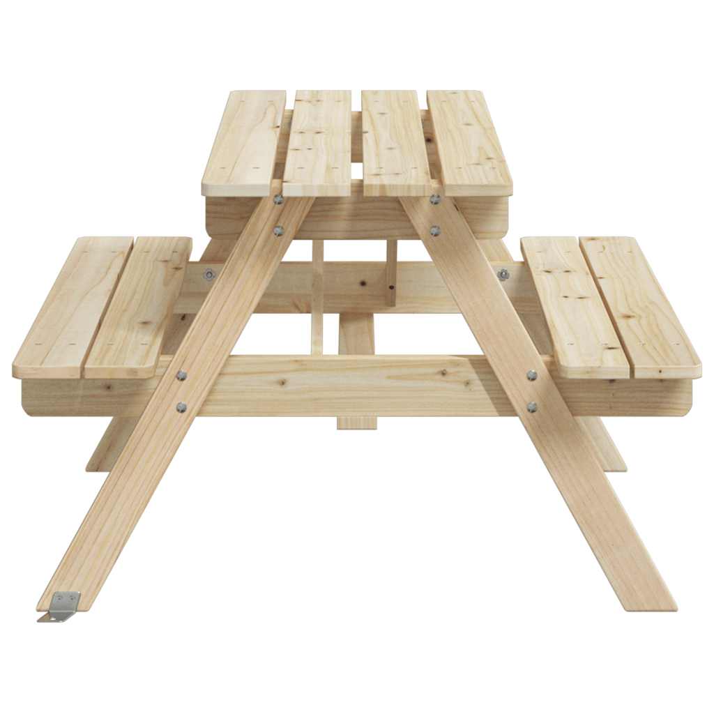 Picknicktafel voor 4 kinderen met parasolgat massief vurenhout is nu te koop bij PeponiXL, paradijselijk wonen!