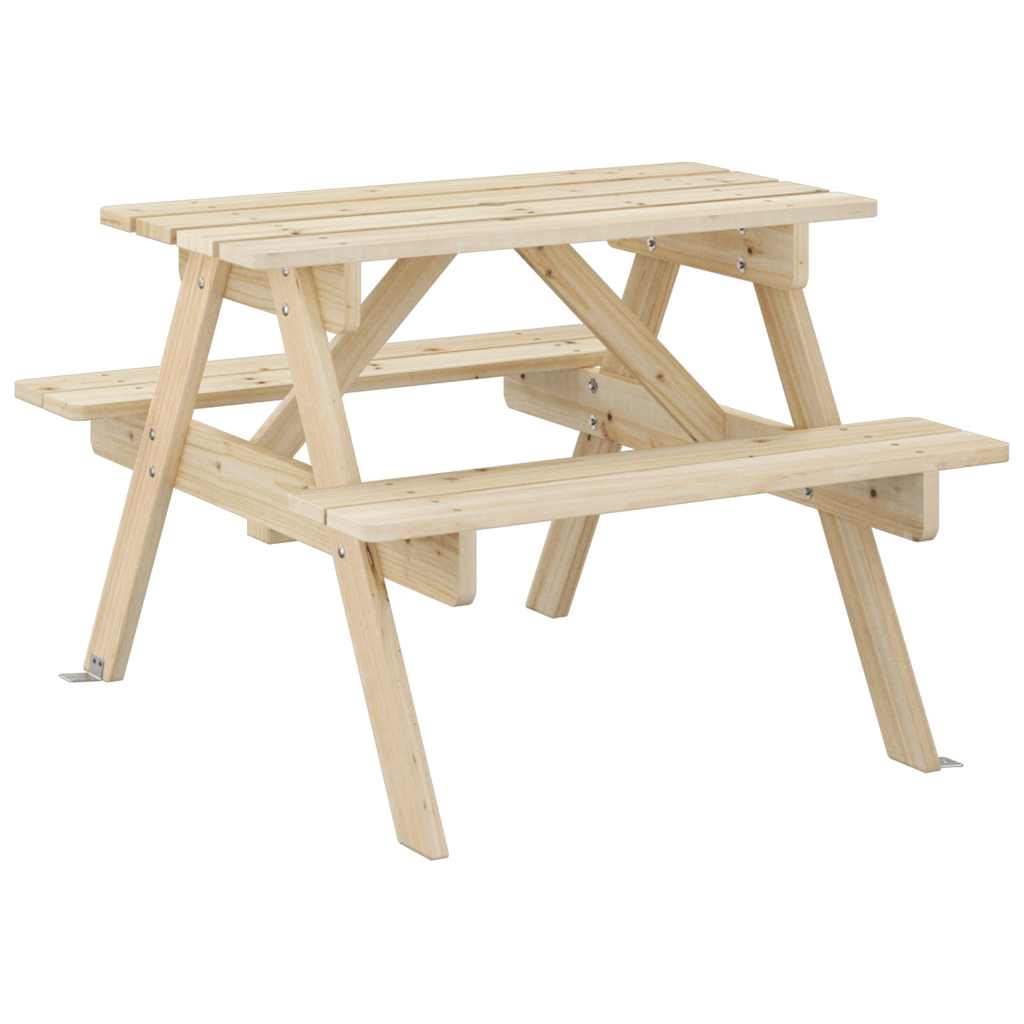 Picknicktafel voor 4 kinderen met parasolgat massief vurenhout is nu te koop bij PeponiXL, paradijselijk wonen!