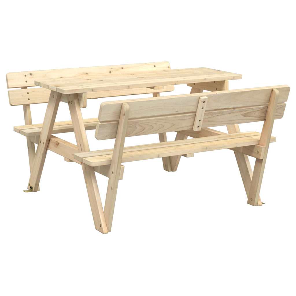 Picknicktafel voor 4 kinderen met parasolgat massief vurenhout is nu te koop bij PeponiXL, paradijselijk wonen!