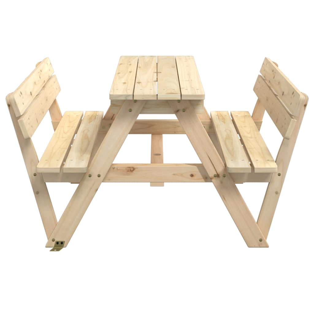 Picknicktafel voor 4 kinderen met parasolgat massief vurenhout is nu te koop bij PeponiXL, paradijselijk wonen!