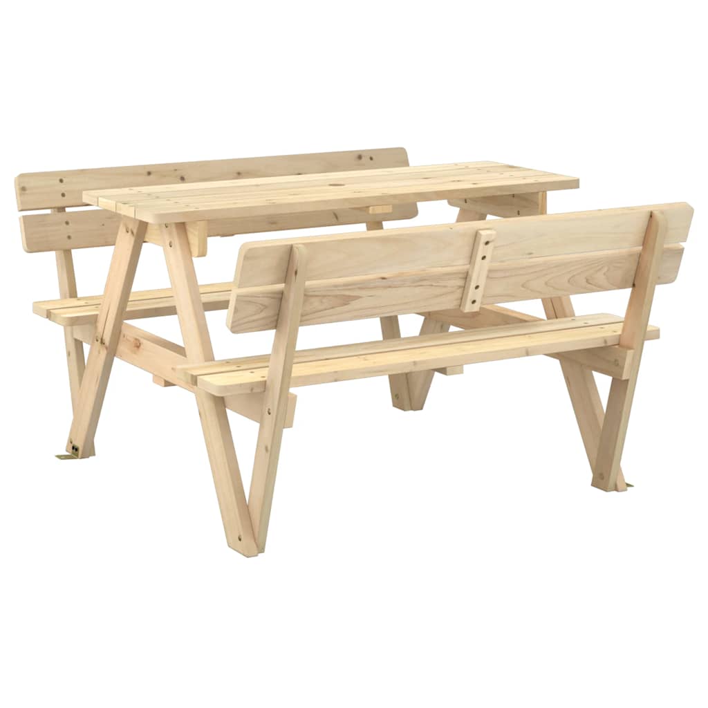 Picknicktafel voor 4 kinderen met parasolgat massief vurenhout is nu te koop bij PeponiXL, paradijselijk wonen!