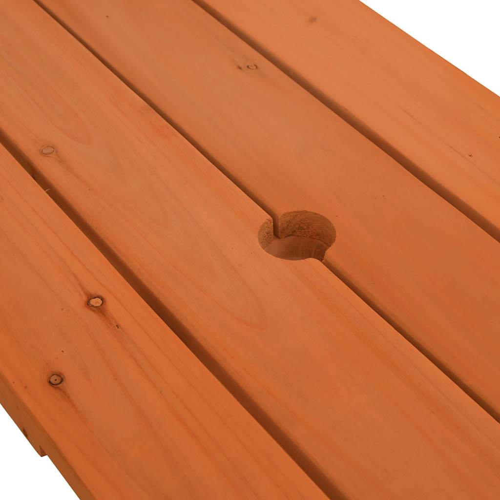 Picknicktafel voor 4 kinderen met parasolgat massief vurenhout is nu te koop bij PeponiXL, paradijselijk wonen!