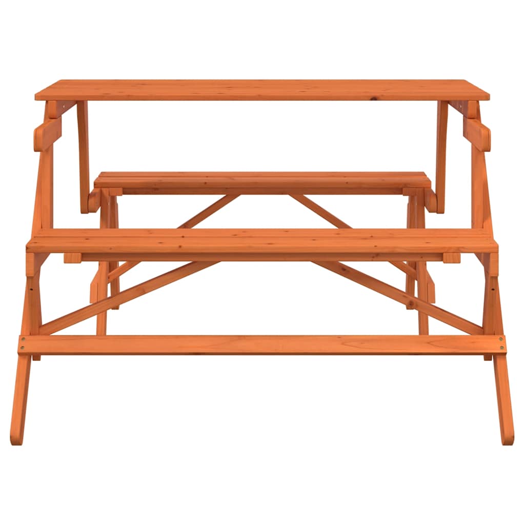 Picknicktafel met banken 2-in-1 ombouwbaar massief vurenhout is nu te koop bij PeponiXL, paradijselijk wonen!