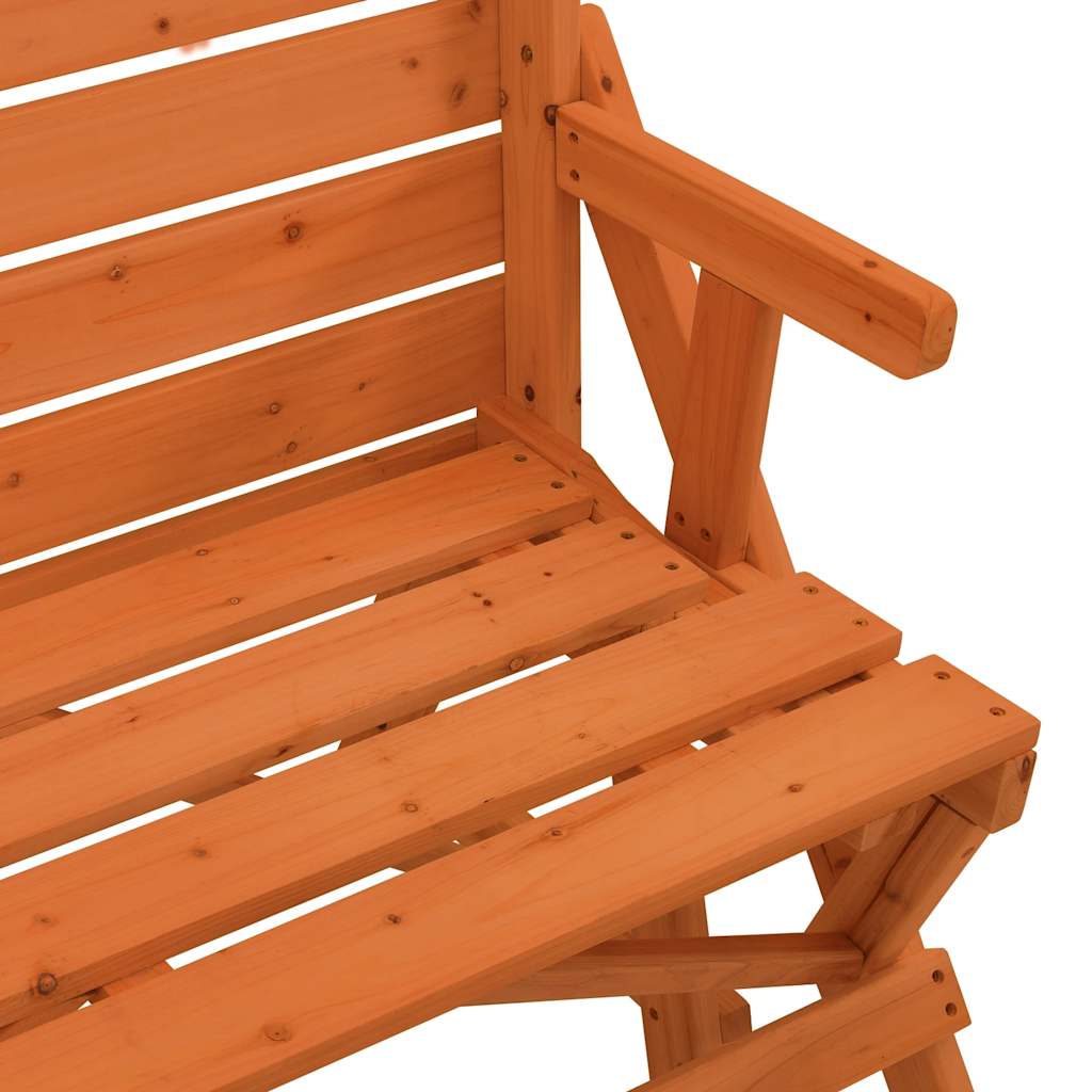 Picknicktafel met banken 2-in-1 ombouwbaar massief vurenhout is nu te koop bij PeponiXL, paradijselijk wonen!
