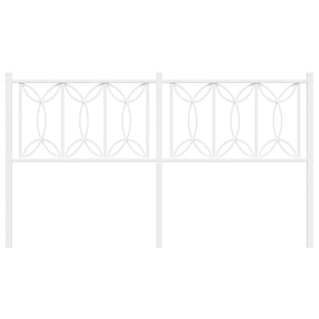 Vervangend hoofdbord 150 cm metaal wit is nu te koop bij PeponiXL, paradijselijk wonen!