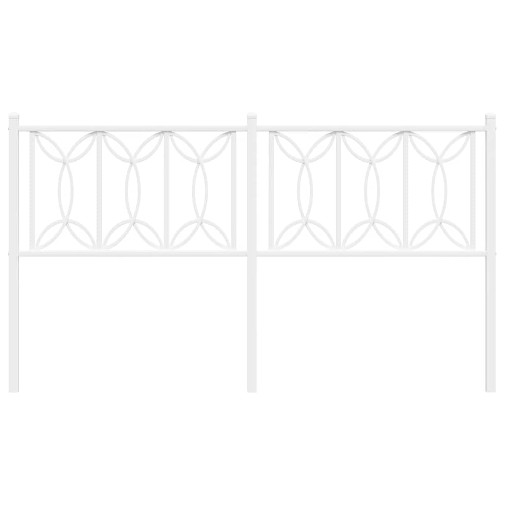 Vervangend hoofdbord 160 cm metaal wit is nu te koop bij PeponiXL, paradijselijk wonen!