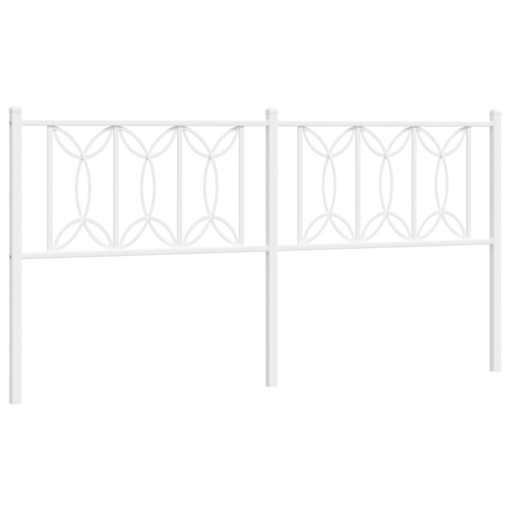 Vervangend hoofdbord 180 cm metaal wit is nu te koop bij PeponiXL, paradijselijk wonen!