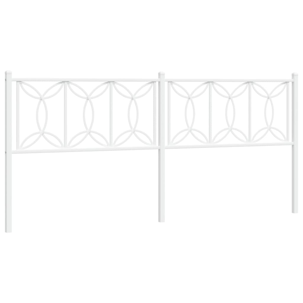Vervangend hoofdbord 200 cm metaal wit is nu te koop bij PeponiXL, paradijselijk wonen!