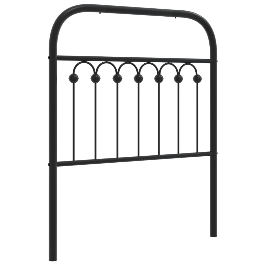 Vervangend hoofdbord 80 cm metaal zwart is nu te koop bij PeponiXL, paradijselijk wonen!