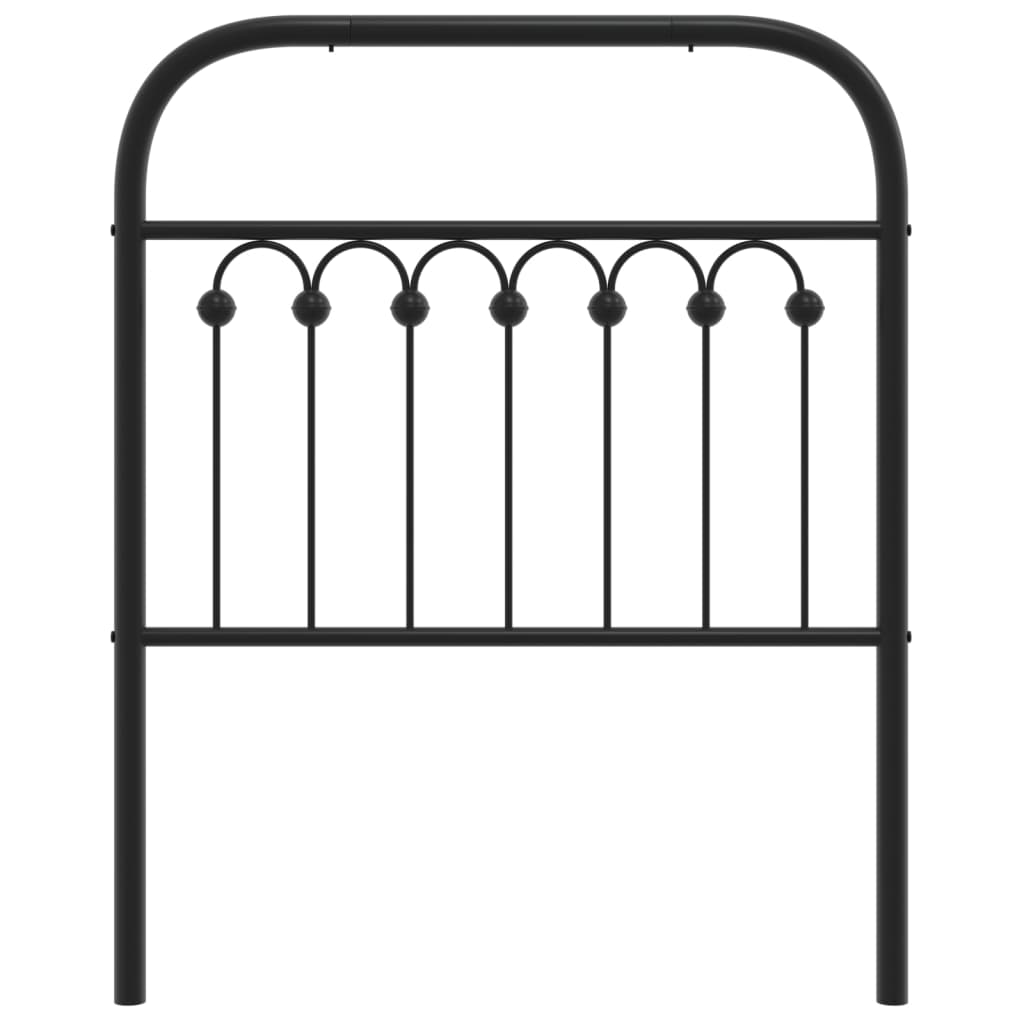 Vervangend hoofdbord 80 cm metaal zwart is nu te koop bij PeponiXL, paradijselijk wonen!
