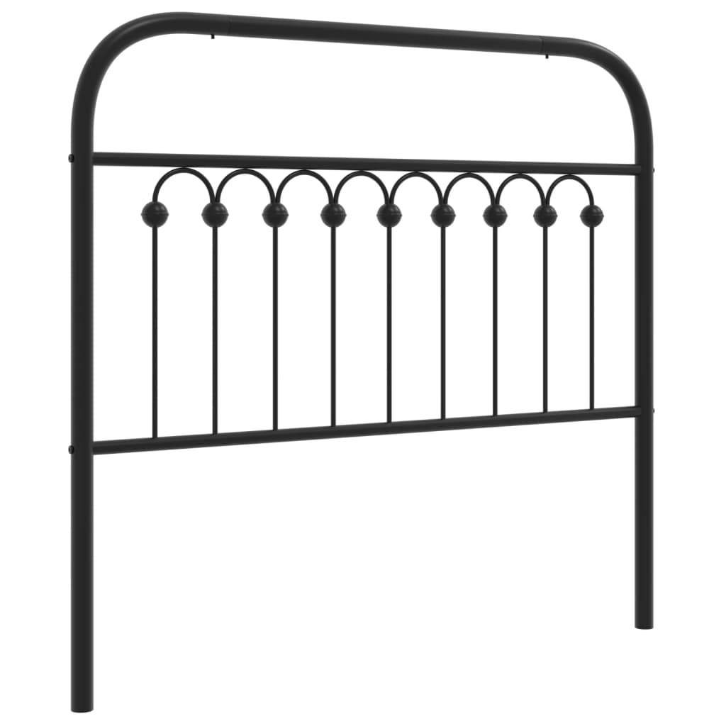 Vervangend hoofdbord 100 cm metaal zwart is nu te koop bij PeponiXL, paradijselijk wonen!