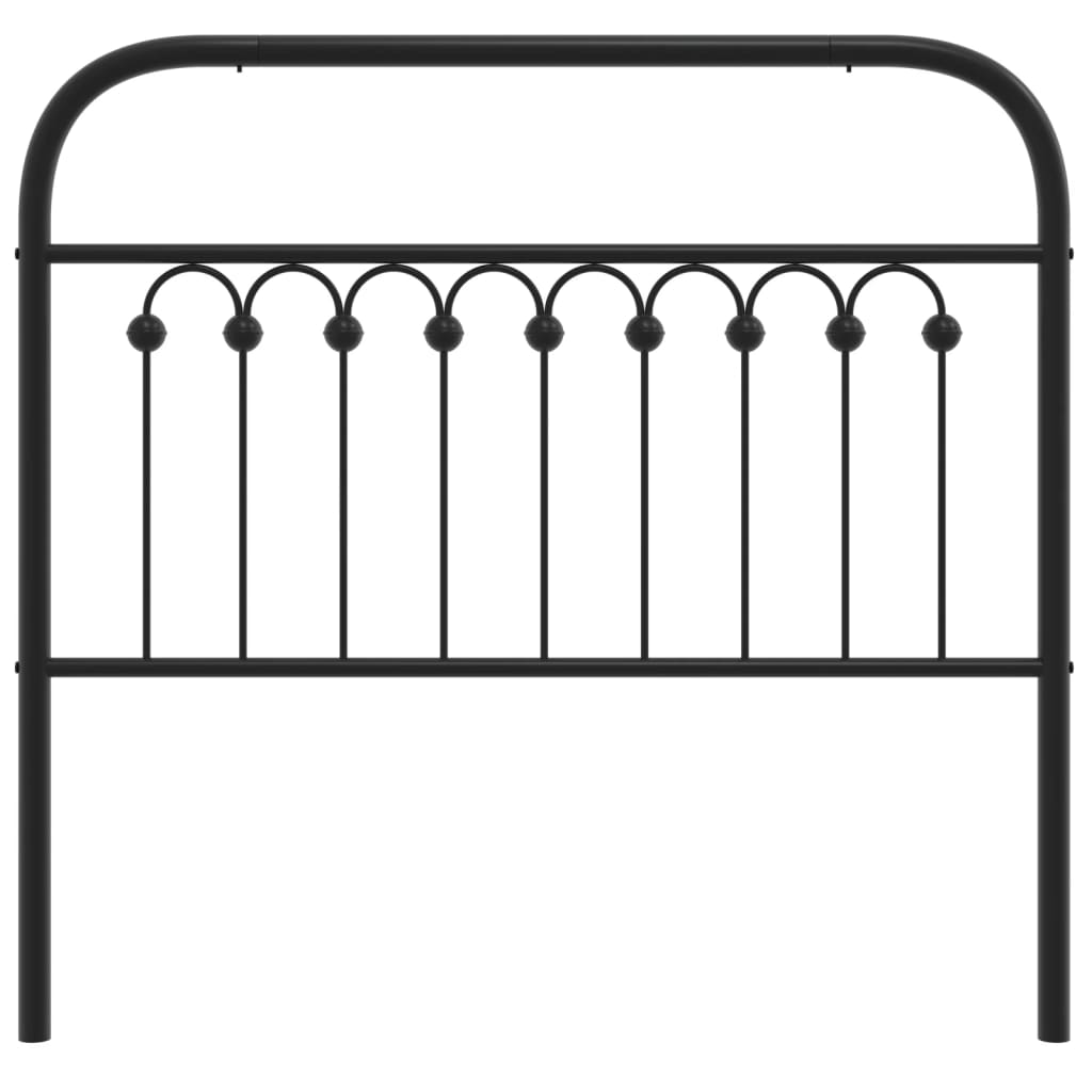 Vervangend hoofdbord 100 cm metaal zwart is nu te koop bij PeponiXL, paradijselijk wonen!