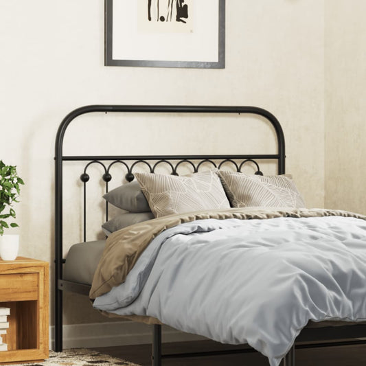Vervangend hoofdbord 100 cm metaal zwart is nu te koop bij PeponiXL, paradijselijk wonen!