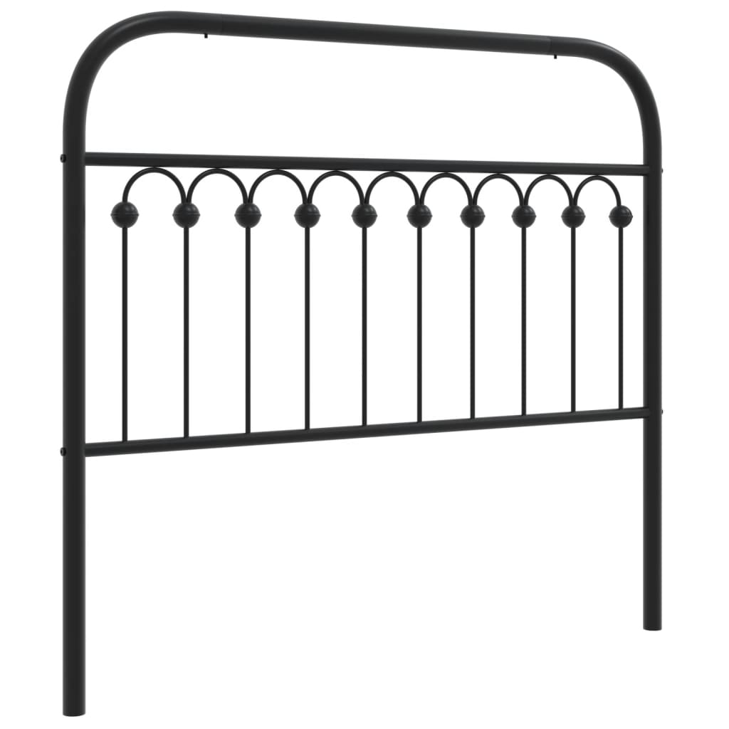 Vervangend hoofdbord 107 cm metaal zwart is nu te koop bij PeponiXL, paradijselijk wonen!
