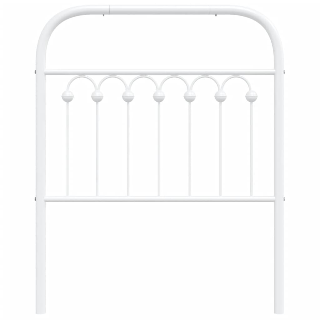 Vervangend hoofdbord 75 cm metaal wit is nu te koop bij PeponiXL, paradijselijk wonen!