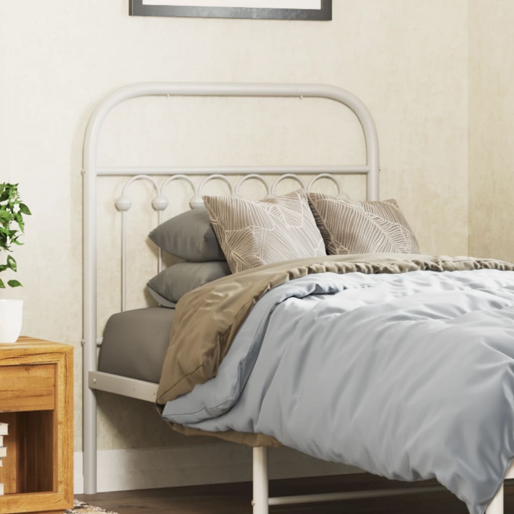 Vervangend hoofdbord 75 cm metaal wit is nu te koop bij PeponiXL, paradijselijk wonen!