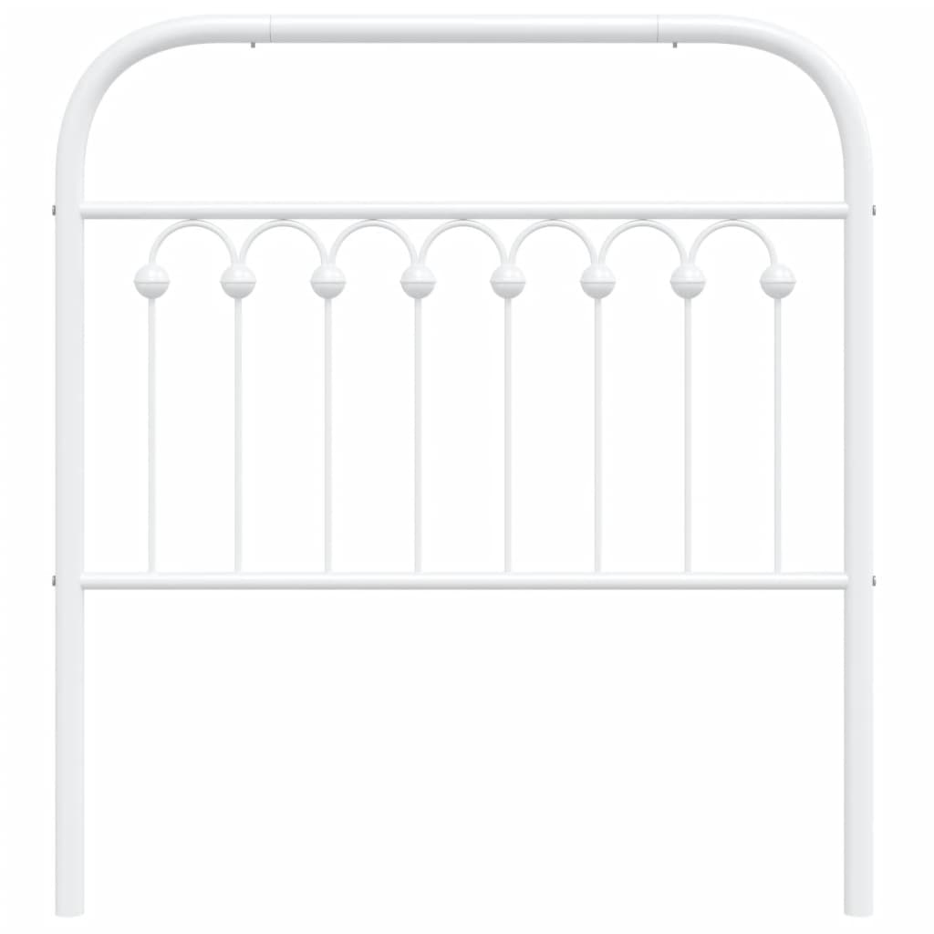 Vervangend hoofdbord 90 cm metaal wit is nu te koop bij PeponiXL, paradijselijk wonen!