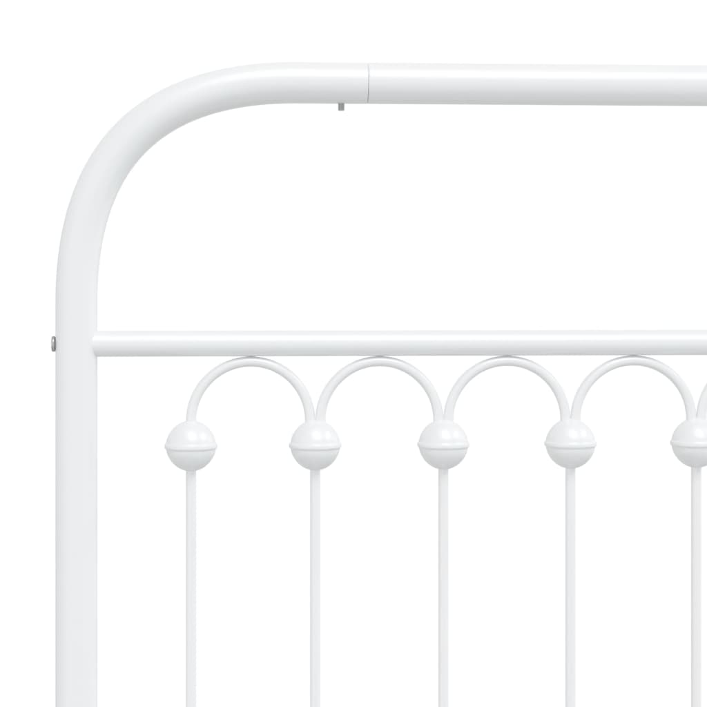 Vervangend hoofdbord 90 cm metaal wit is nu te koop bij PeponiXL, paradijselijk wonen!