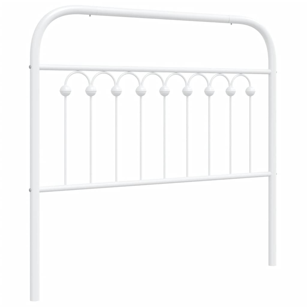 Vervangend hoofdbord 100 cm metaal wit is nu te koop bij PeponiXL, paradijselijk wonen!