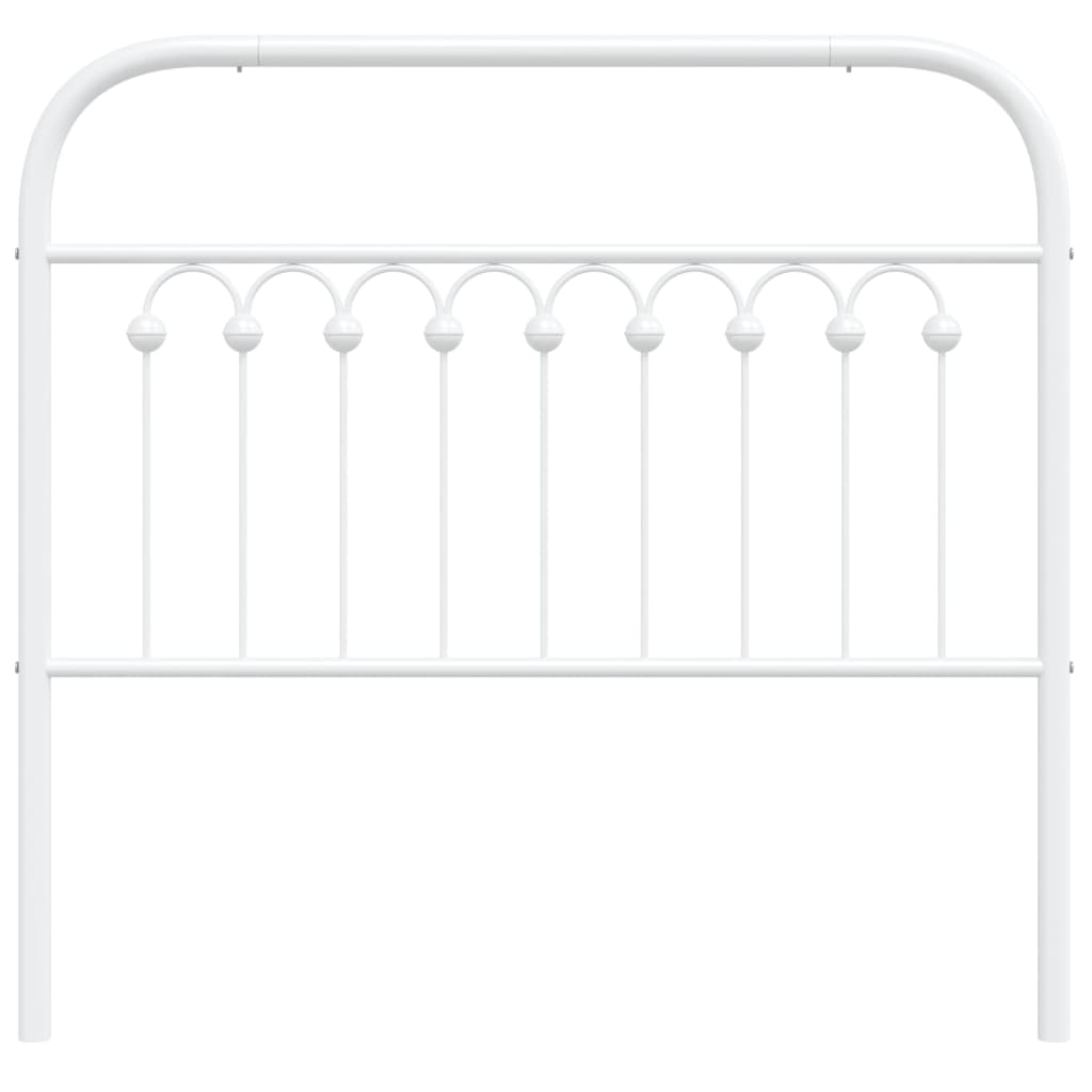 Vervangend hoofdbord 100 cm metaal wit is nu te koop bij PeponiXL, paradijselijk wonen!