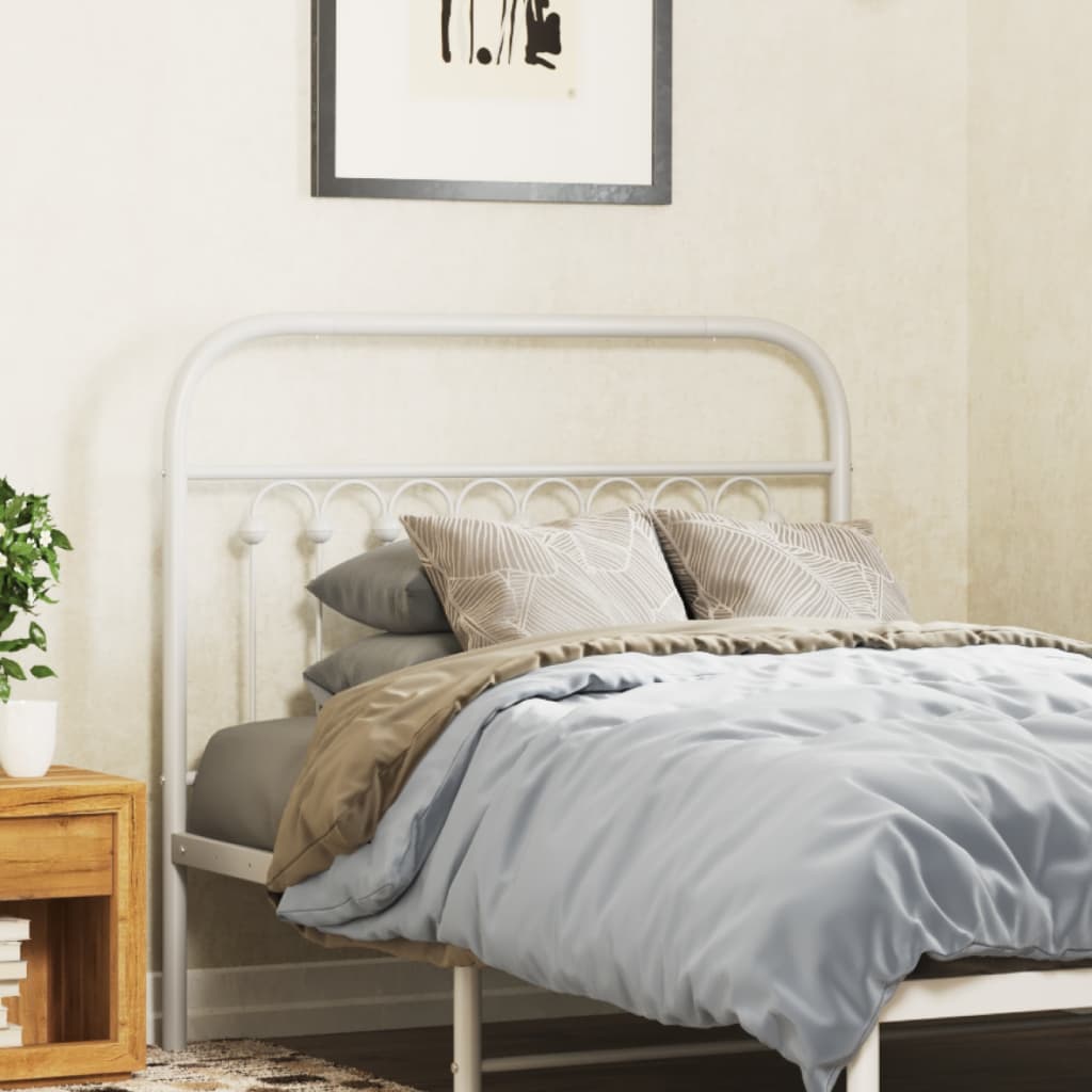 Vervangend hoofdbord 100 cm metaal wit is nu te koop bij PeponiXL, paradijselijk wonen!