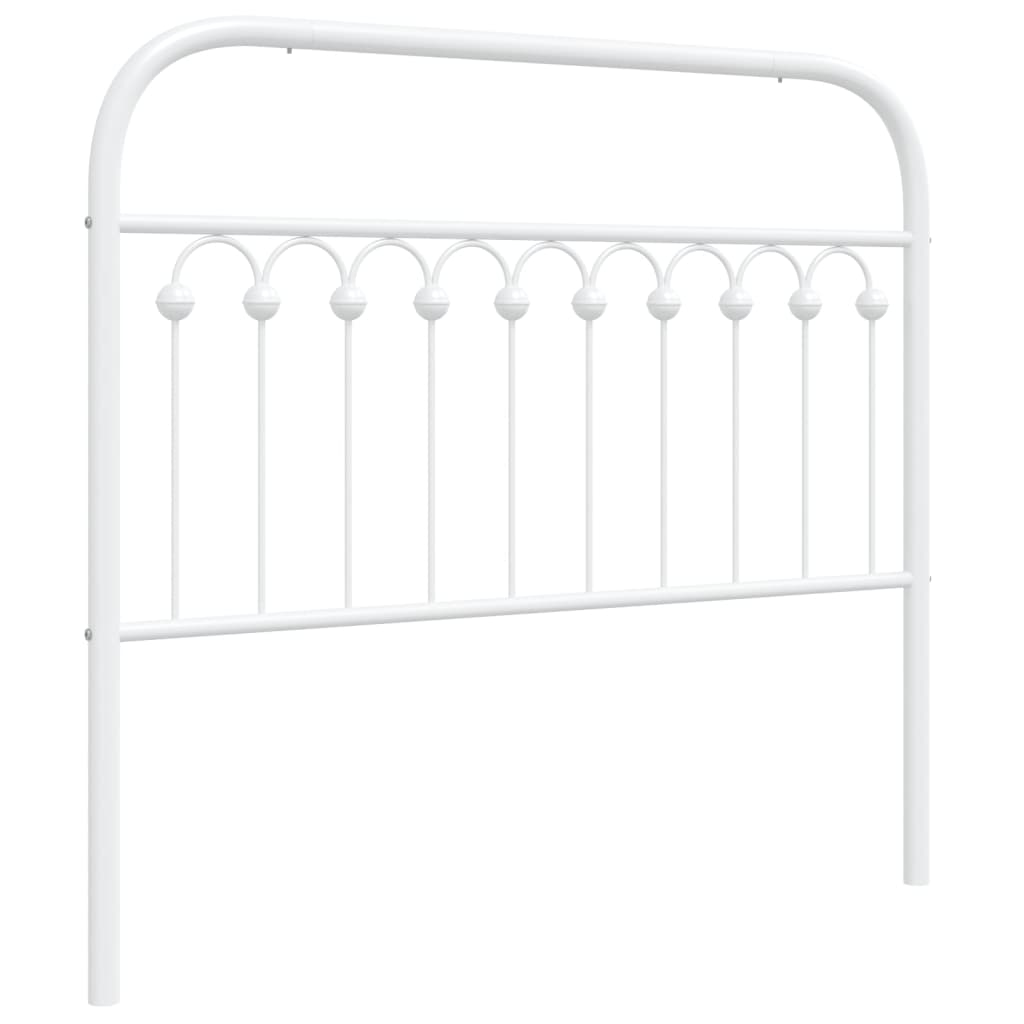 Vervangend hoofdbord 107 cm metaal wit is nu te koop bij PeponiXL, paradijselijk wonen!