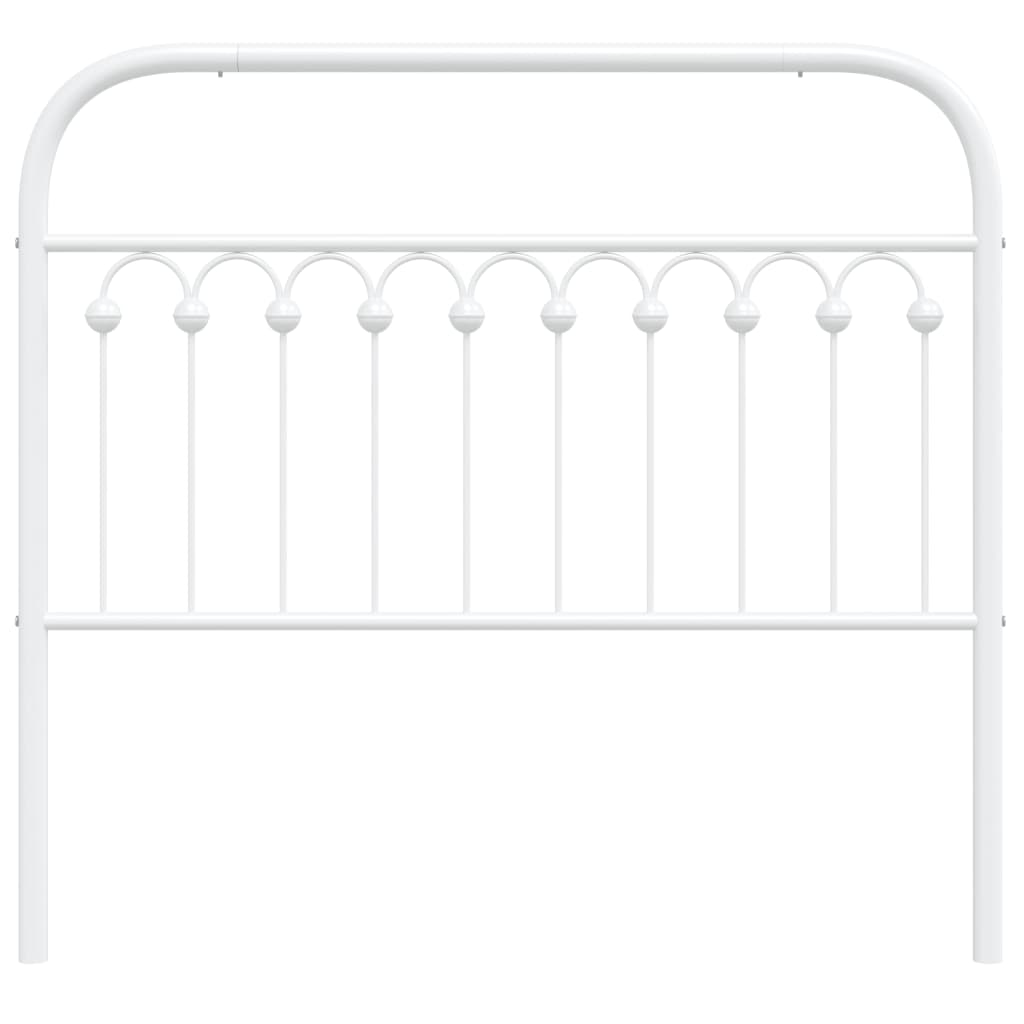 Vervangend hoofdbord 107 cm metaal wit is nu te koop bij PeponiXL, paradijselijk wonen!