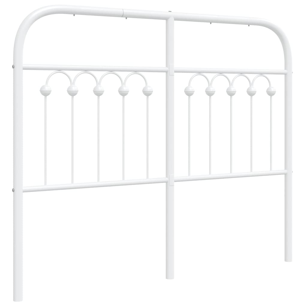 Vervangend hoofdbord 120 cm metaal wit is nu te koop bij PeponiXL, paradijselijk wonen!