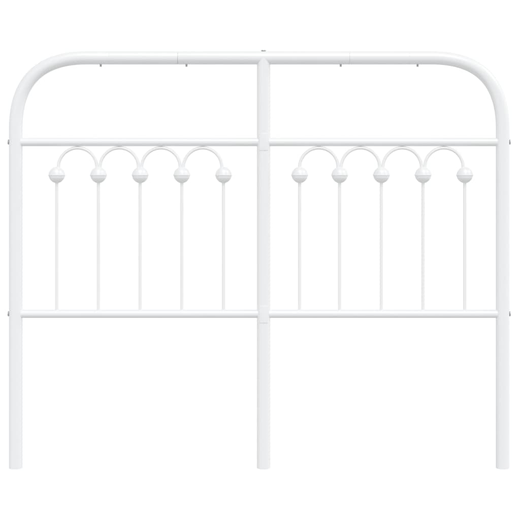 Vervangend hoofdbord 120 cm metaal wit is nu te koop bij PeponiXL, paradijselijk wonen!