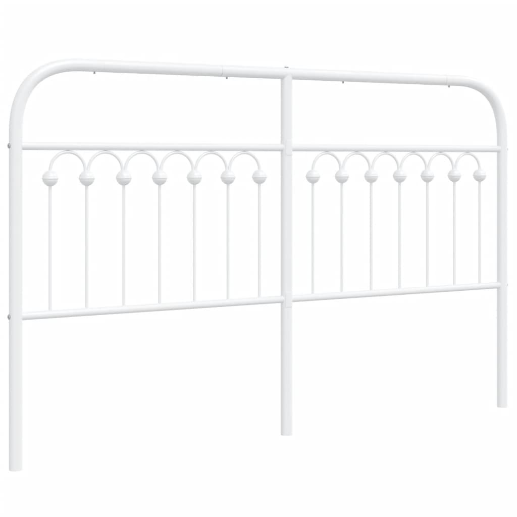 Vervangend hoofdbord 150 cm metaal wit is nu te koop bij PeponiXL, paradijselijk wonen!