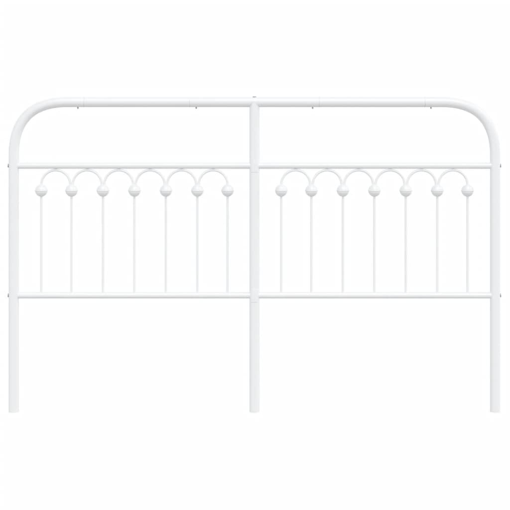 Vervangend hoofdbord 150 cm metaal wit is nu te koop bij PeponiXL, paradijselijk wonen!